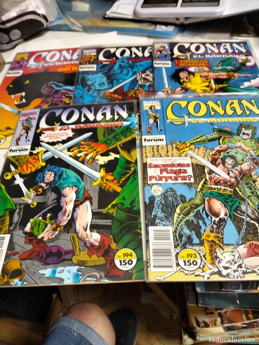 Tebeos: CONAN el B&Aacute;RBARO.. Vol. 1 .. # 193, 194, 195, 197, 200 ( lote 5 n&uacute;meros ) FORUM