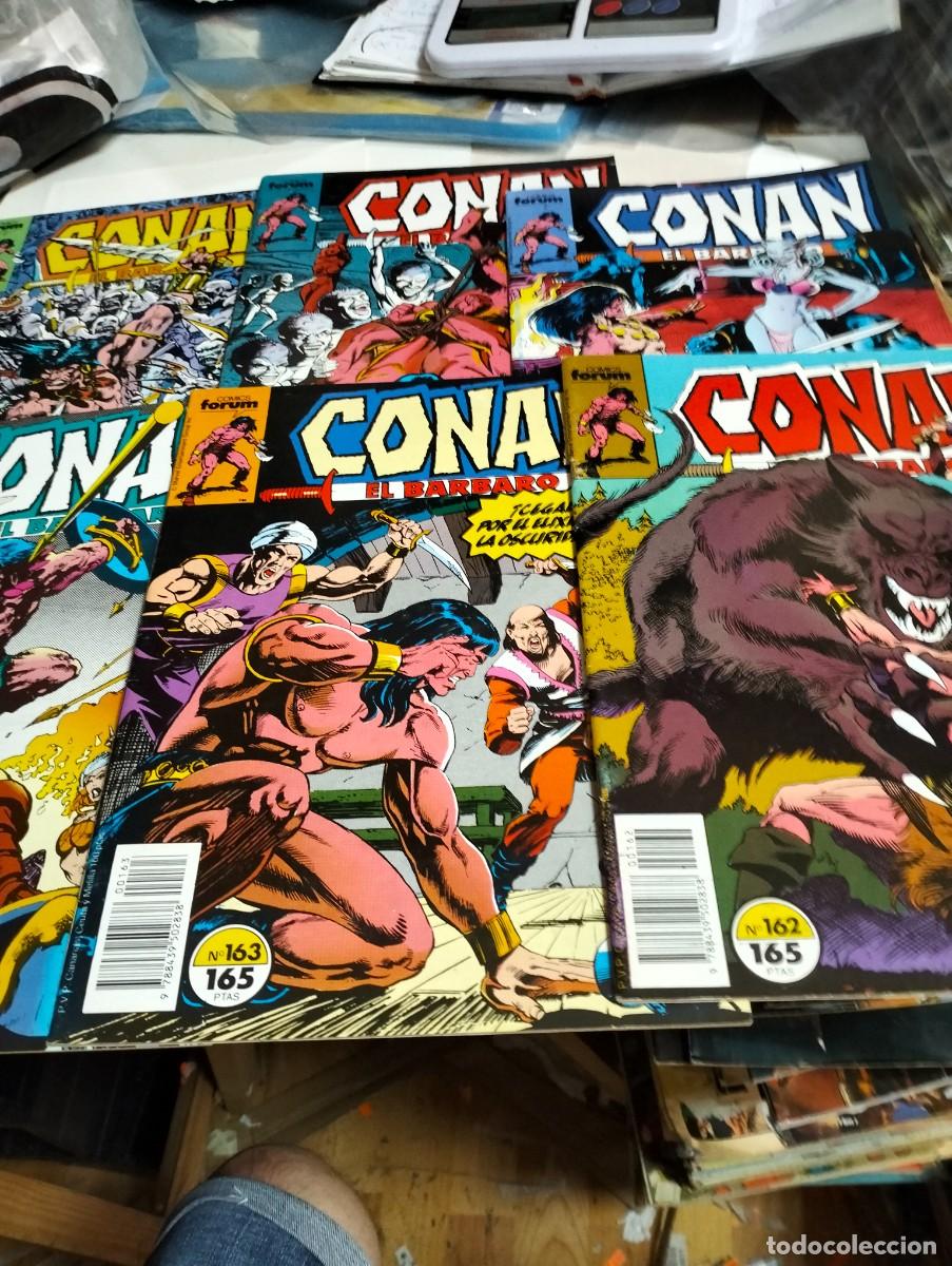 Tebeos: CONAN el B&Aacute;RBARO.. Vol. 1 .. # 162, 163, 164, 165, 166, 167, ( lote 6 n&uacute;meros ) FORUM