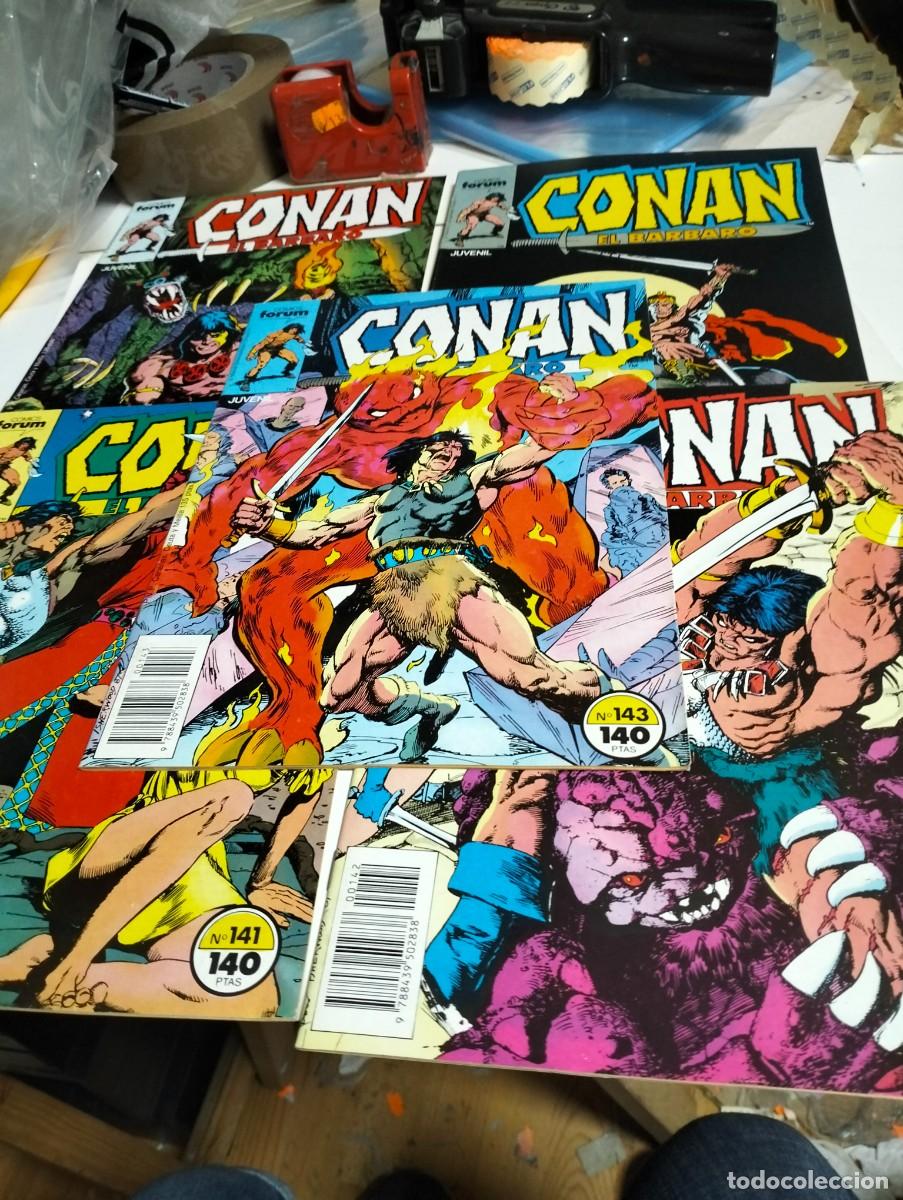 Comics: CONAN el B&Aacute;RBARO.. Vol. 1 .. # 139, 140, 142, 143, 144, ( lote 5 n&uacute;meros ) FORUM