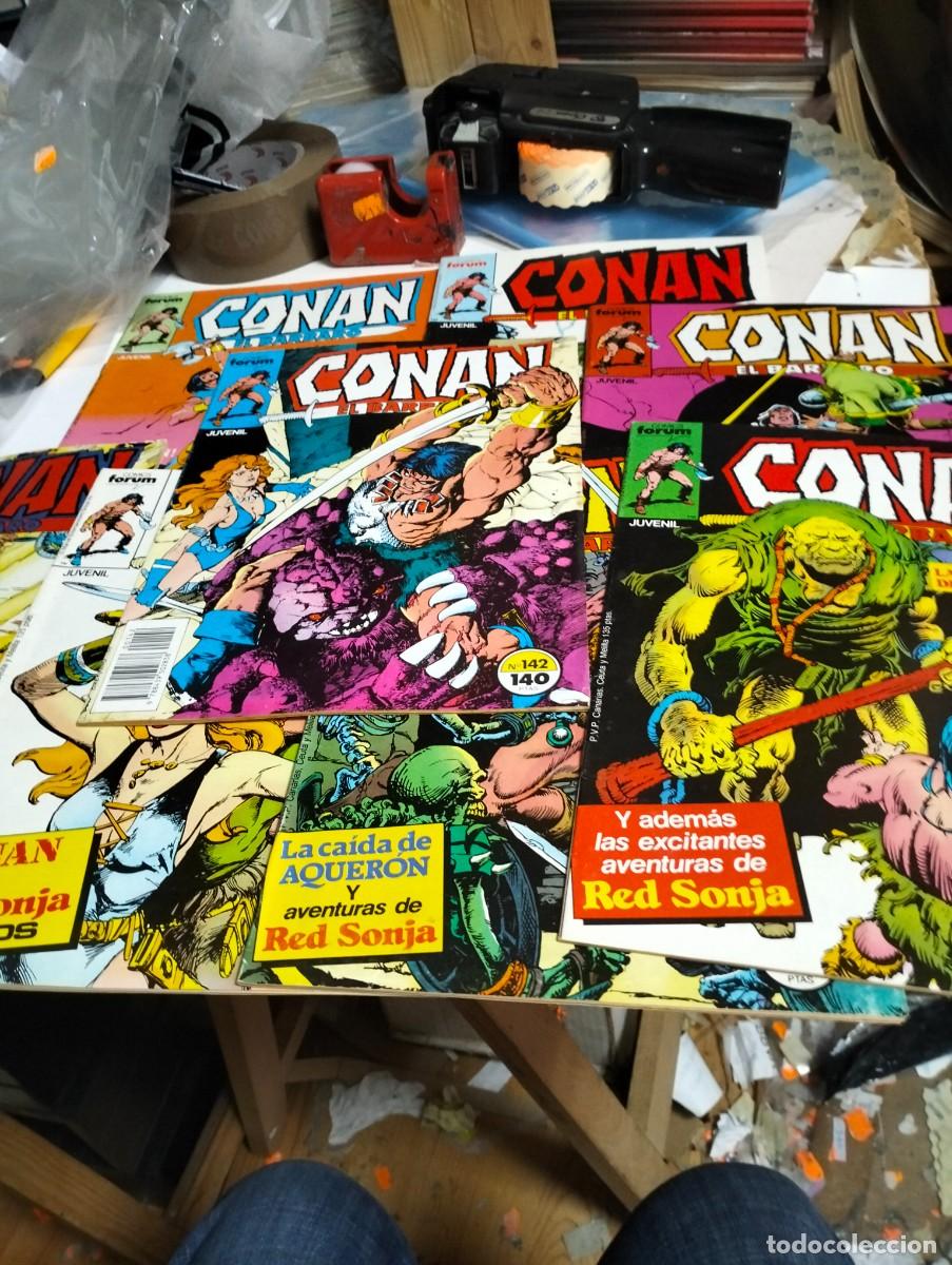 Tebeos: CONAN el B&Aacute;RBARO.. Vol. 1 .. # 116, 117 ,124 ,127 ,130 ,135 ,136 ,142, , ( lote 8 n&uacute;meros ) FORUM