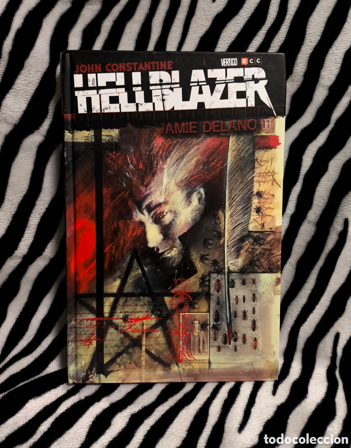 Tebeos: Hellblazer Jamie Delano Vol. 1 (ECC Ediciones) Tomo inicial de la colecci&oacute;n en carton&eacute; (tapa dura)