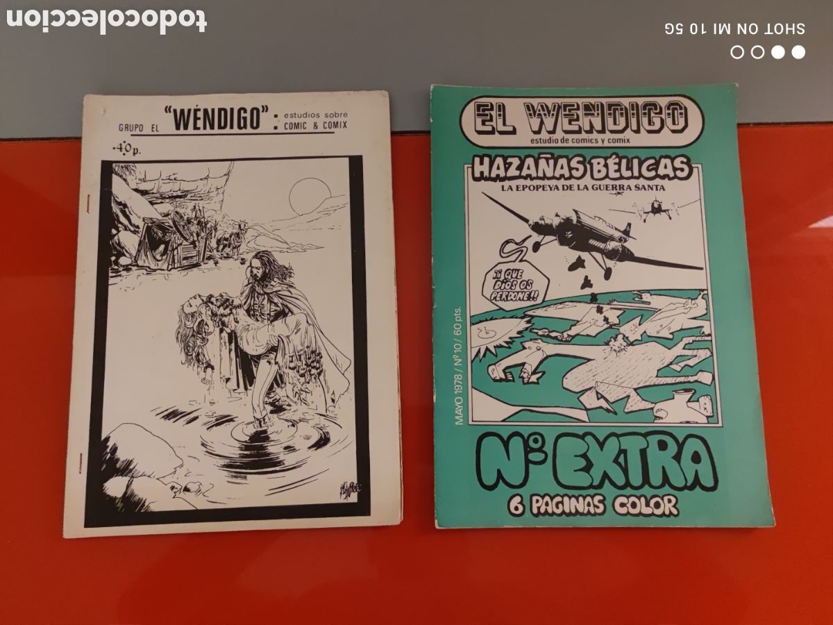 Comics: Lote 2 Fanzines &rdquo; El Wendigo&rdquo;-Estudios sobre el Comic&Comix-N&deg;10 Extra(1978)