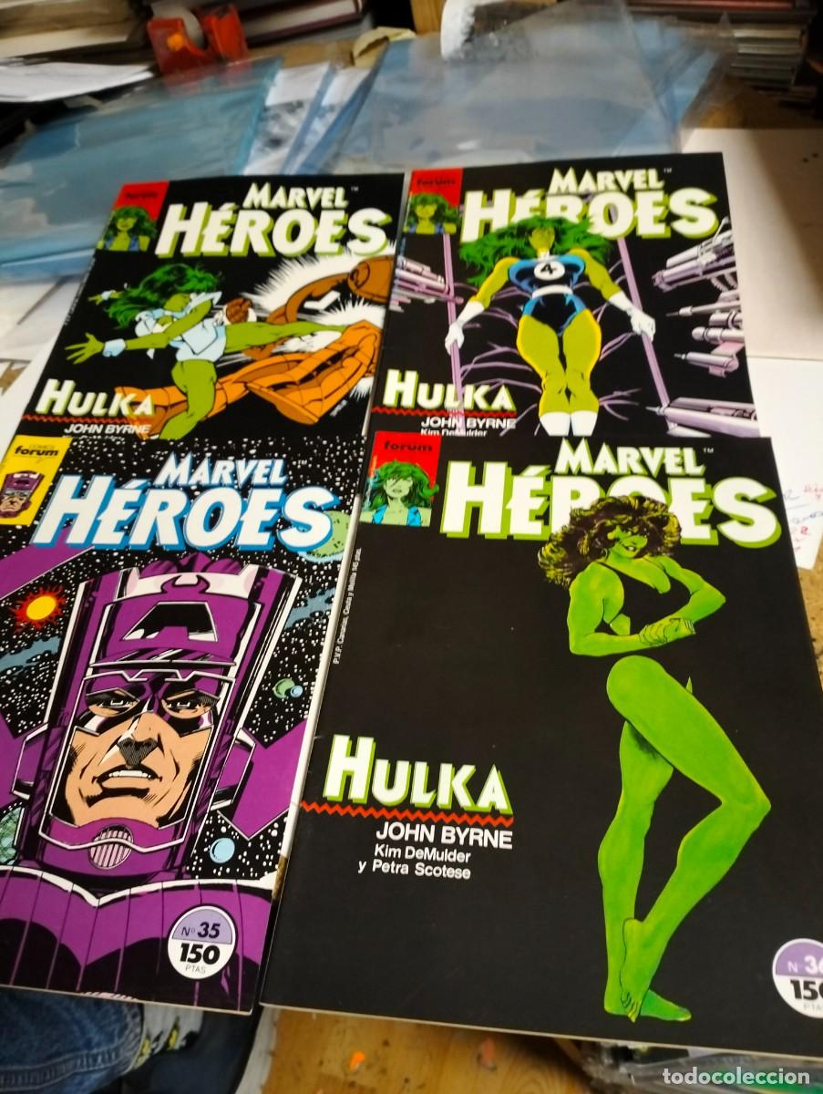 Tebeos: MARVEL H&Eacute;ROES # 35, 36, 37, 38 ... HULKA por JOHN BYRNE ( COMPLETA 4 N&Uacute;MEROS) FORUM