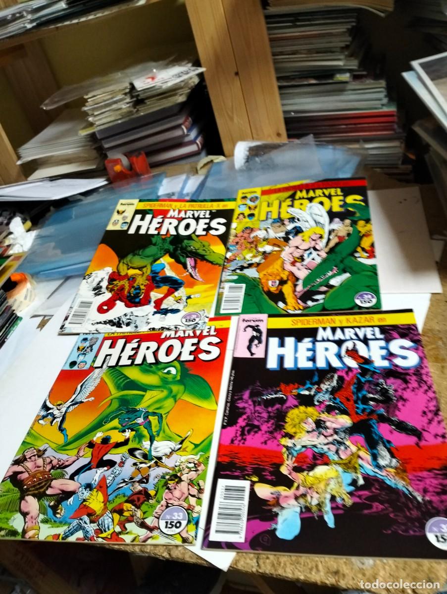 Tebeos: MARVEL H&Eacute;ROES # 31, 32, 33, 34 ... PATRULLA - X y KA-ZAR ( COMPLETA 4 N&Uacute;MEROS) FORUM