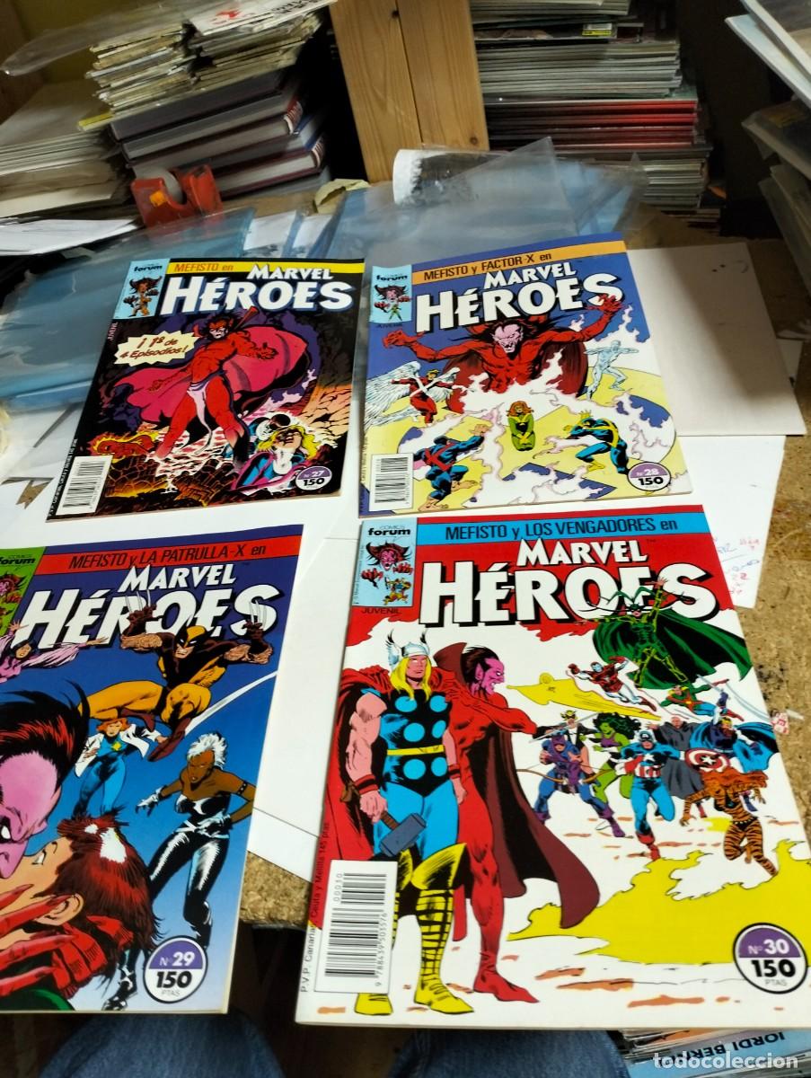 Tebeos: MARVEL H&Eacute;ROES # 27, 28, 29, 30 ... MEFISTO por JOHN BUSCEMA ( COMPLETA 4 N&Uacute;MEROS) FORUM