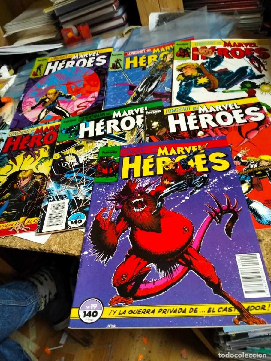 Tebeos: MARVEL H&Eacute;ROES # 15, 16, 17, 18, 19, 20, 21, ... LONGSHOT ( SAGA COMPLETA 7 N&Uacute;MEROS) FORUM