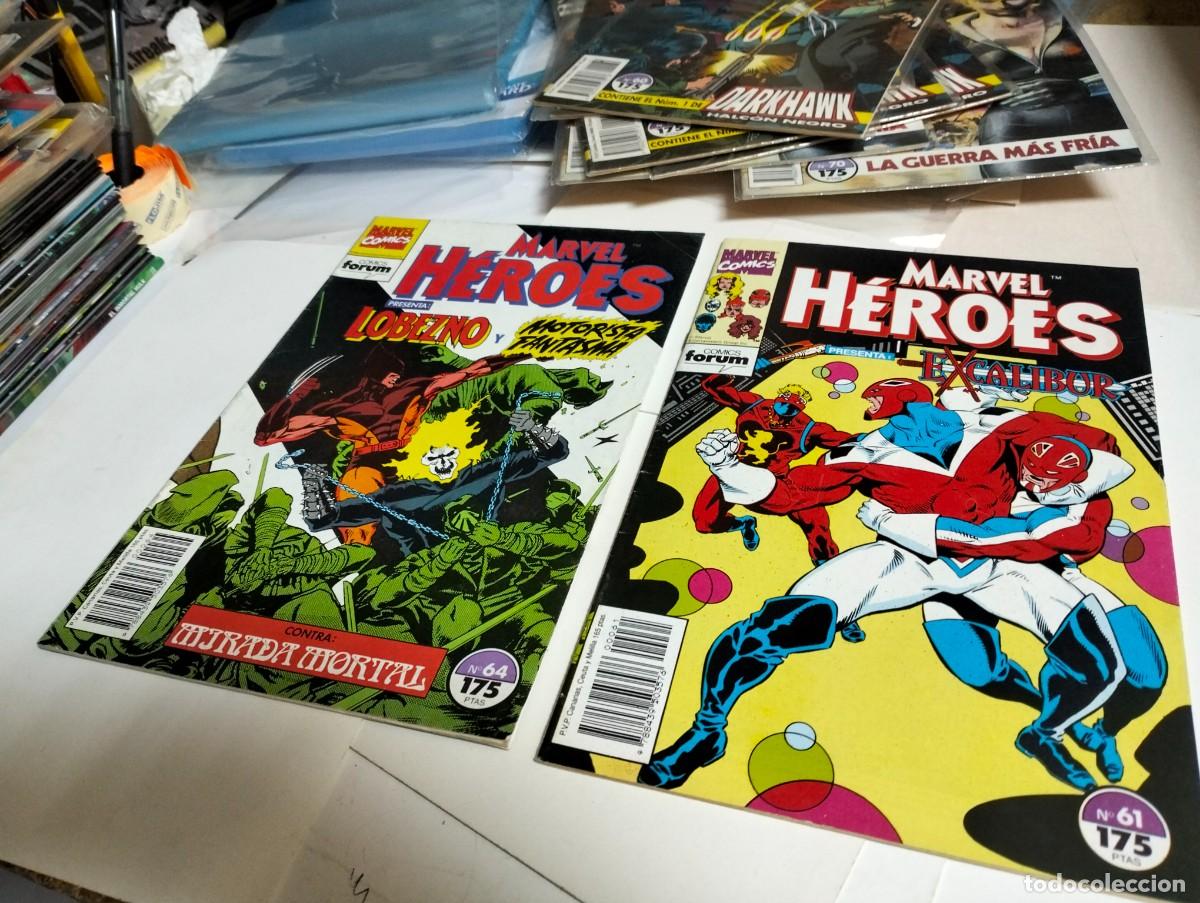 Tebeos: MARVEL H&Eacute;ROES # 61 y 64 ( LOTE 2 N&Uacute;MEROS) FORUM - Foto 1