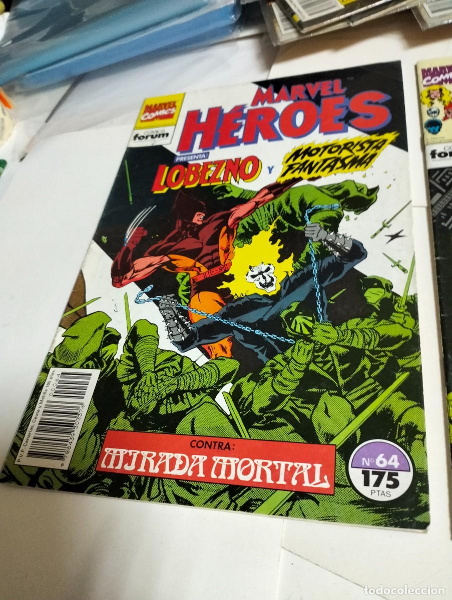 Tebeos: MARVEL H&Eacute;ROES # 61 y 64 ( LOTE 2 N&Uacute;MEROS) FORUM - Foto 2