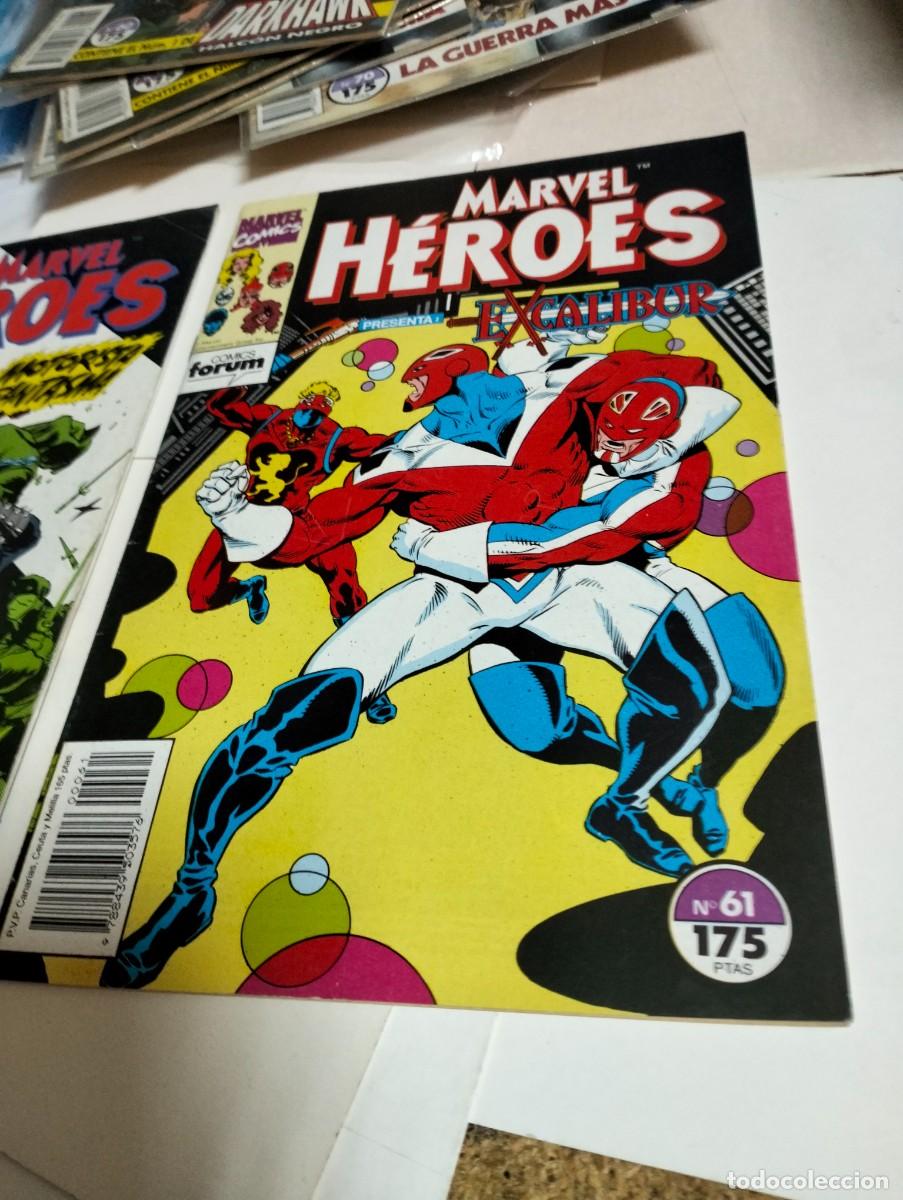 Tebeos: MARVEL H&Eacute;ROES # 61 y 64 ( LOTE 2 N&Uacute;MEROS) FORUM - Foto 3
