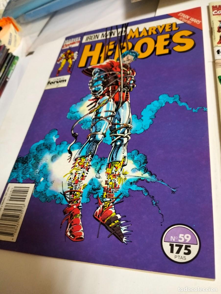 Tebeos: MARVEL H&Eacute;ROES # 59 y 57 ( LOTE 2 N&Uacute;MEROS) FORUM - Foto 2