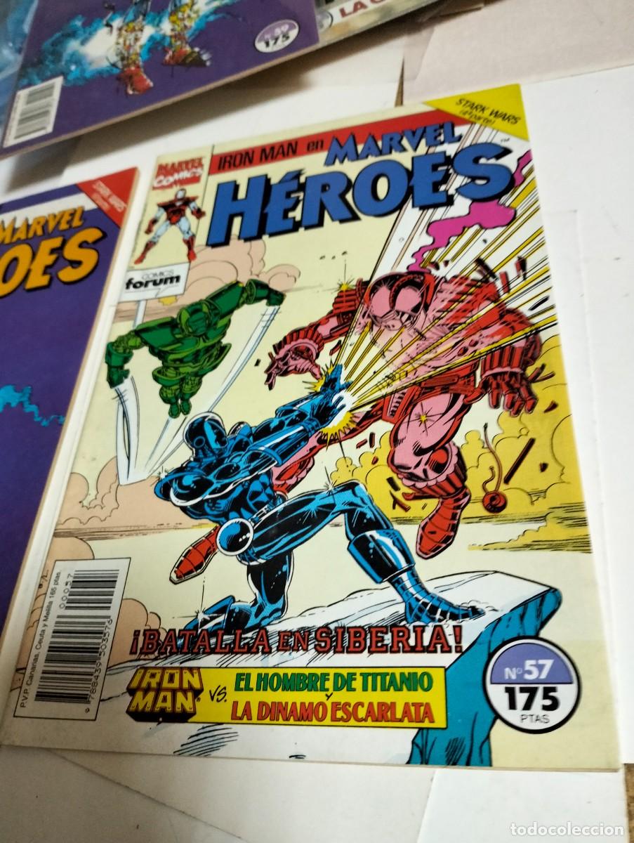 Tebeos: MARVEL H&Eacute;ROES # 59 y 57 ( LOTE 2 N&Uacute;MEROS) FORUM - Foto 3