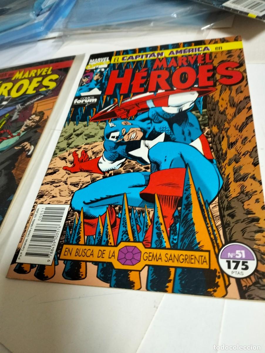 Tebeos: MARVEL H&Eacute;ROES # 60 y 51 ( LOTE 2. N&Uacute;MEROS) FORUM - Foto 2