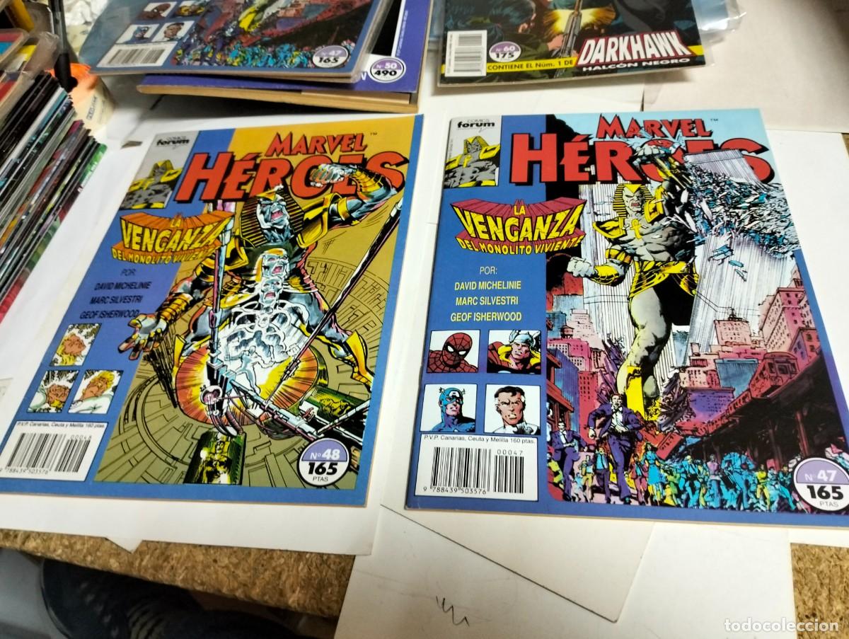 Tebeos: MARVEL H&Eacute;ROES # 47 y 48 ( LOTE 2. N&Uacute;MEROS) FORUM - Foto 1