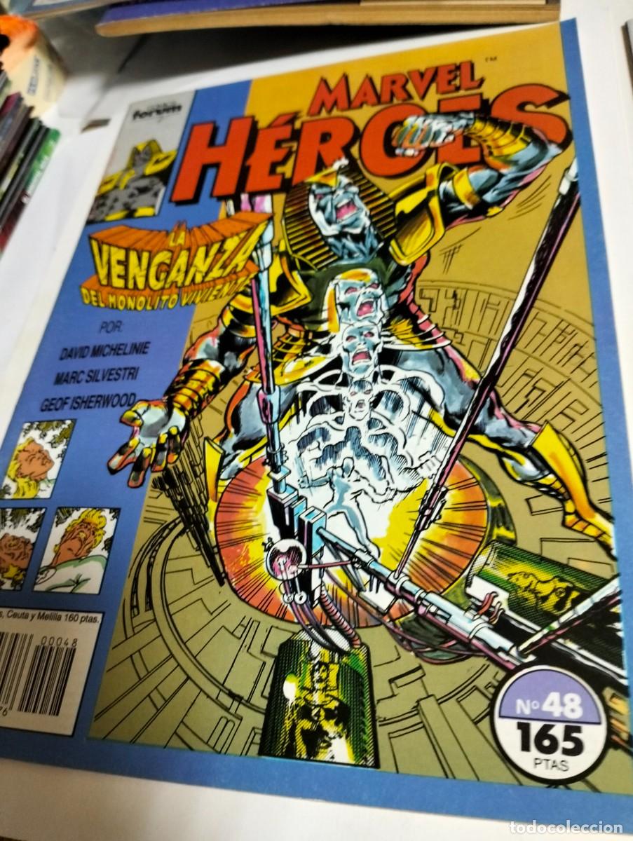 Tebeos: MARVEL H&Eacute;ROES # 47 y 48 ( LOTE 2. N&Uacute;MEROS) FORUM - Foto 2
