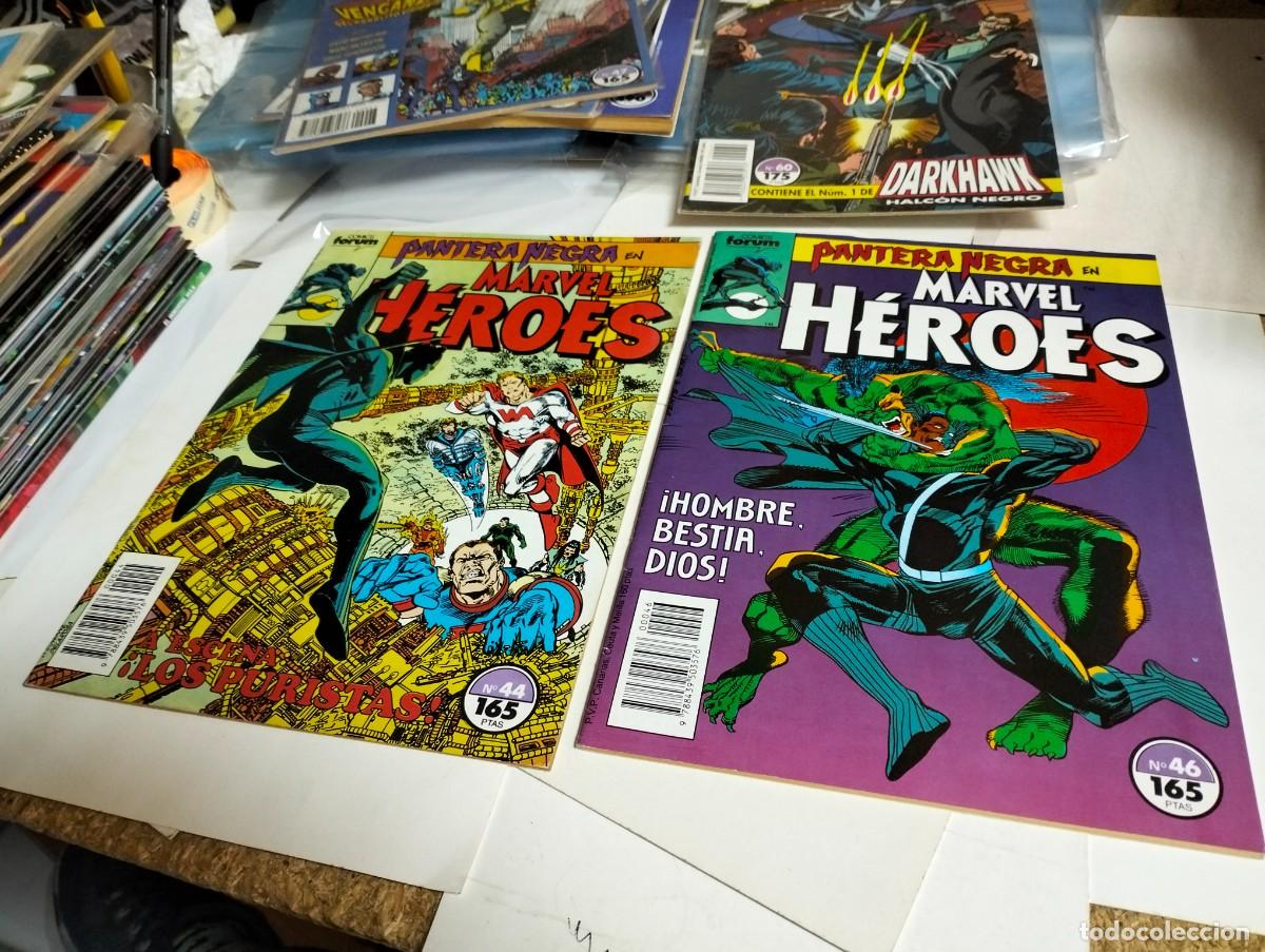 Tebeos: MARVEL H&Eacute;ROES # 44 y 46 ( LOTE 2. N&Uacute;MEROS) FORUM