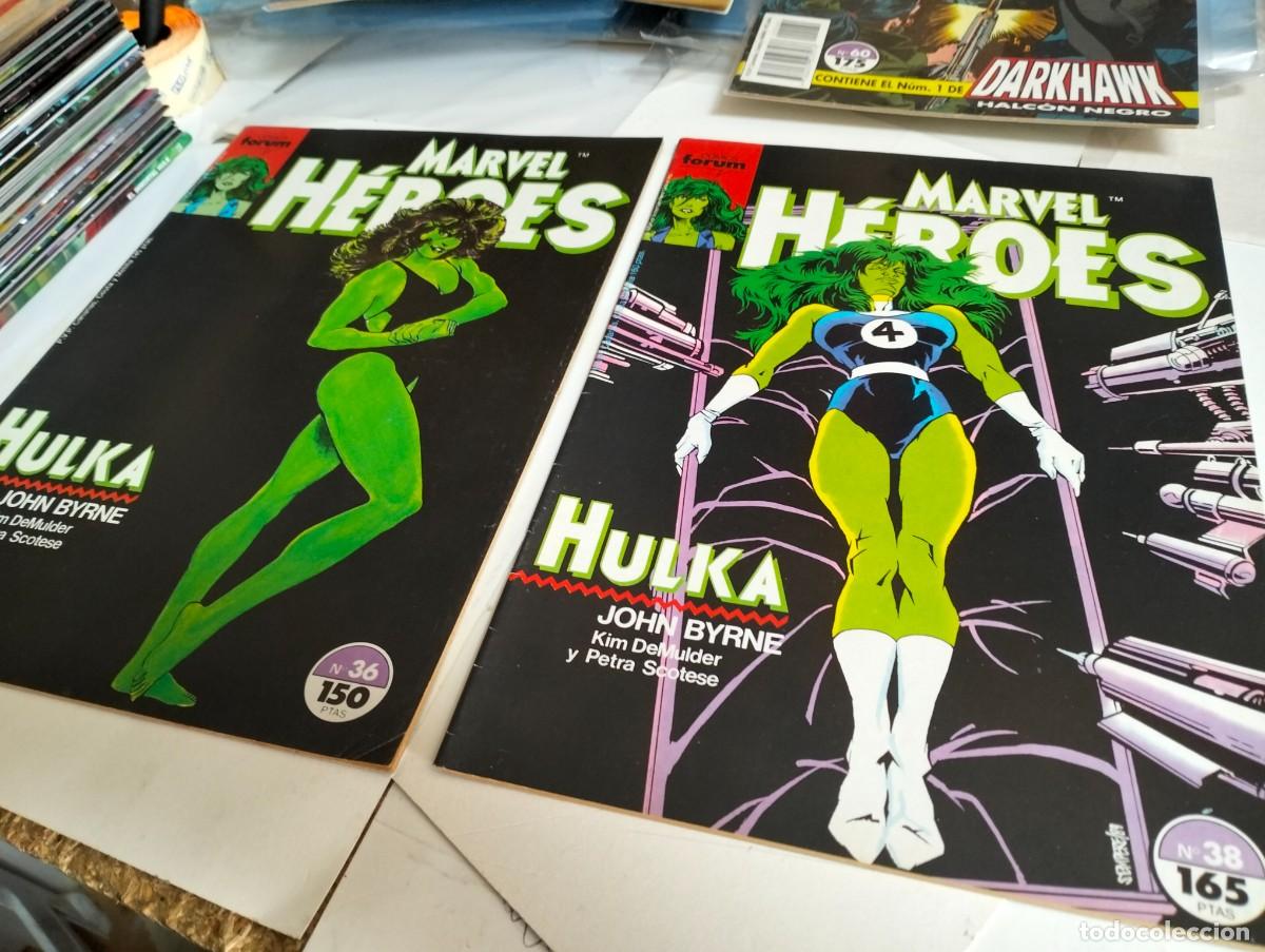 Tebeos: MARVEL H&Eacute;ROES # 36 y 38 ( LOTE 2 N&Uacute;MEROS) FORUM - Foto 1