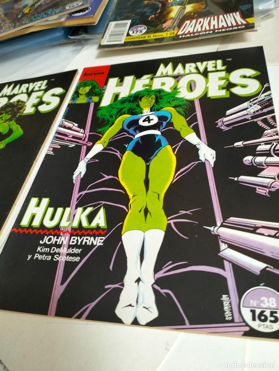 Tebeos: MARVEL H&Eacute;ROES # 36 y 38 ( LOTE 2 N&Uacute;MEROS) FORUM - Foto 2