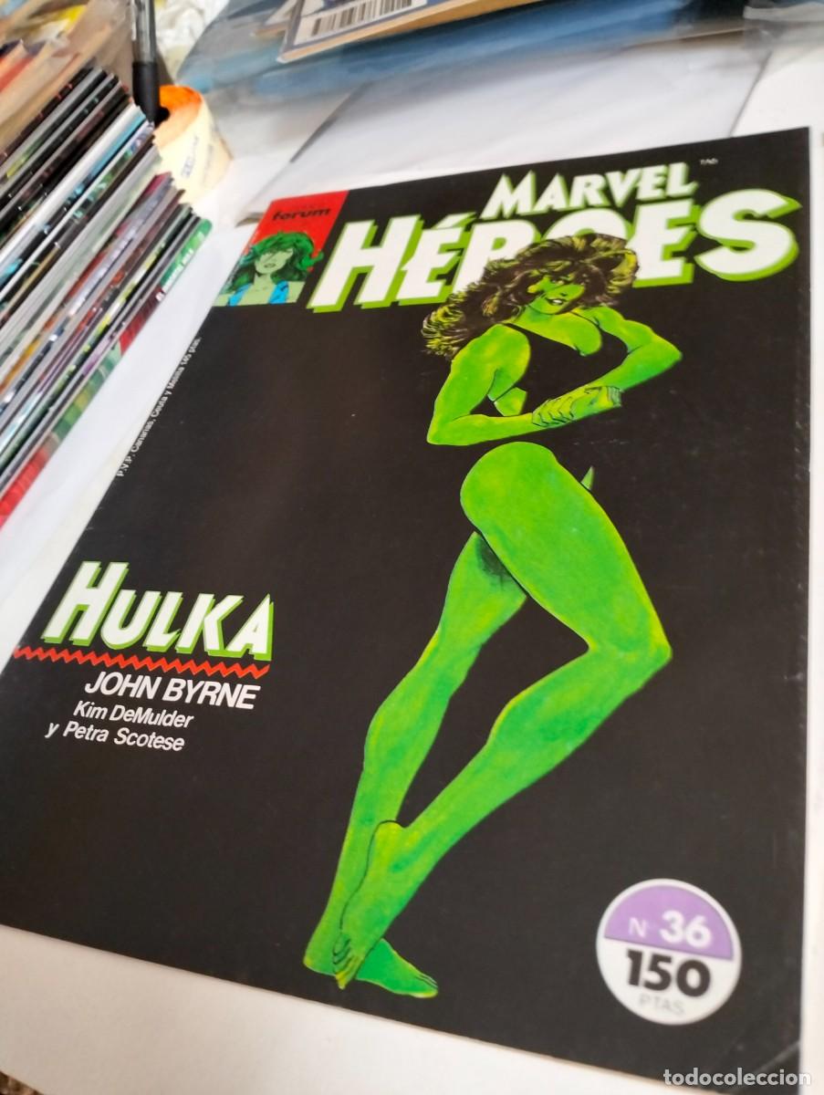 Tebeos: MARVEL H&Eacute;ROES # 36 y 38 ( LOTE 2 N&Uacute;MEROS) FORUM - Foto 3