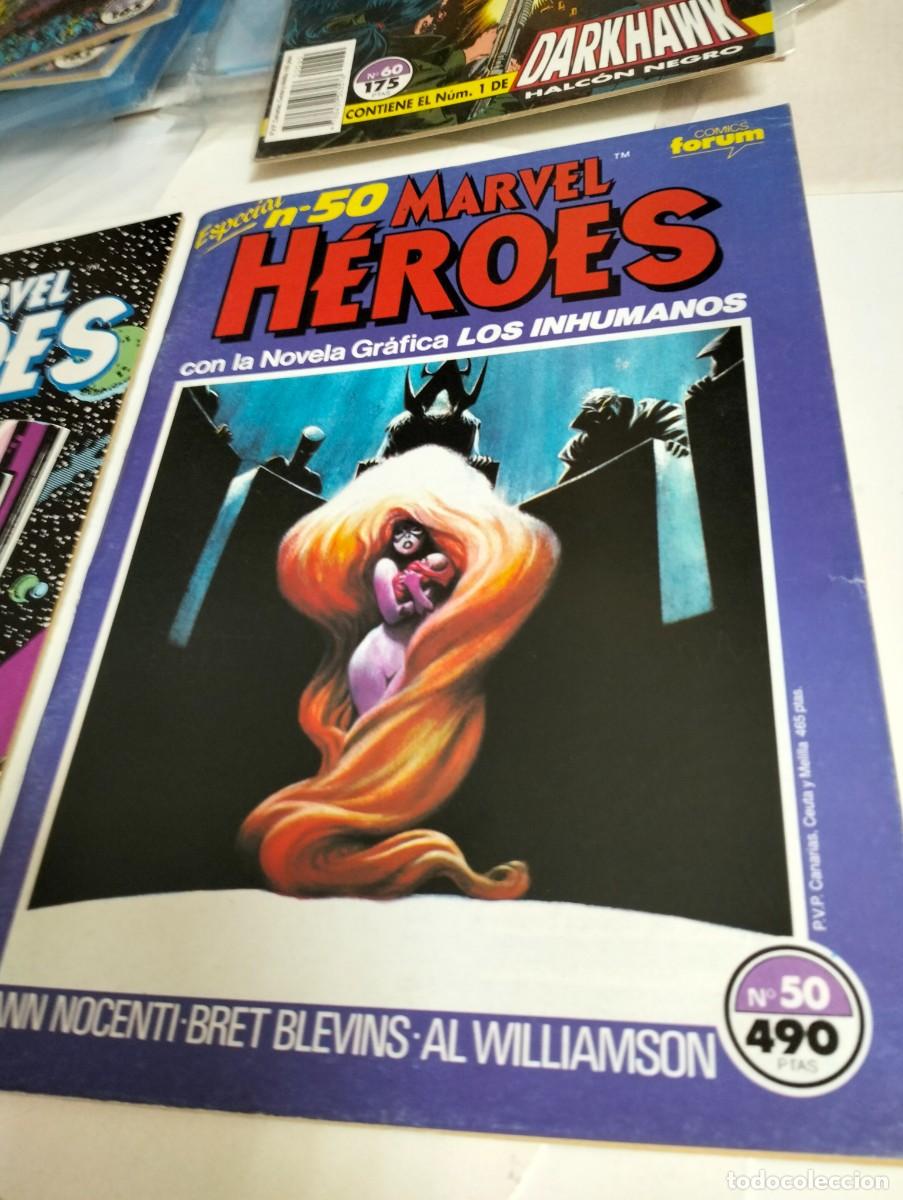 Tebeos: MARVEL H&Eacute;ROES # 35 y 50 ( LOTE 2 N&Uacute;MEROS) FORUM - Foto 2
