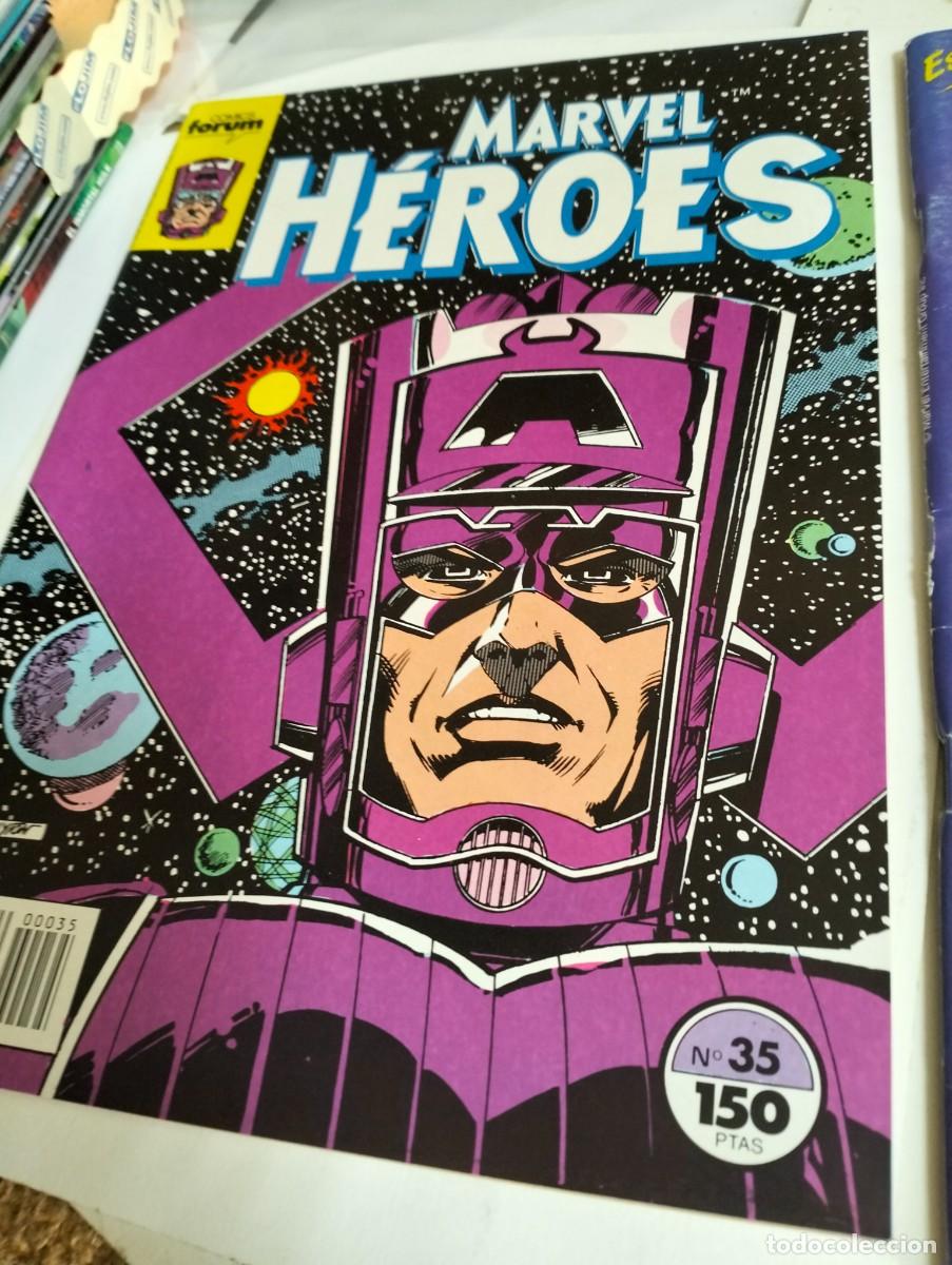 Tebeos: MARVEL H&Eacute;ROES # 35 y 50 ( LOTE 2 N&Uacute;MEROS) FORUM - Foto 4