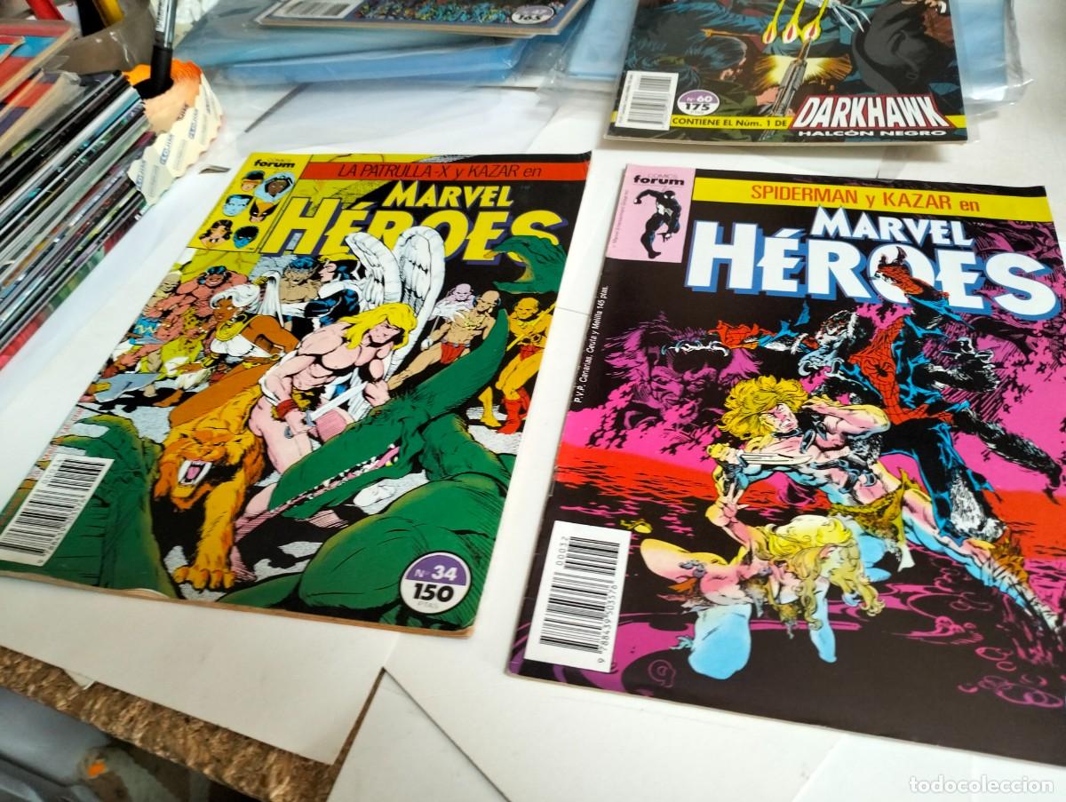 Tebeos: MARVEL H&Eacute;ROES # 32 y 34 ( LOTE 2 N&Uacute;MEROS) FORUM - Foto 1