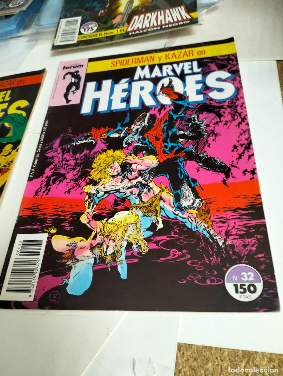 Tebeos: MARVEL H&Eacute;ROES # 32 y 34 ( LOTE 2 N&Uacute;MEROS) FORUM - Foto 3