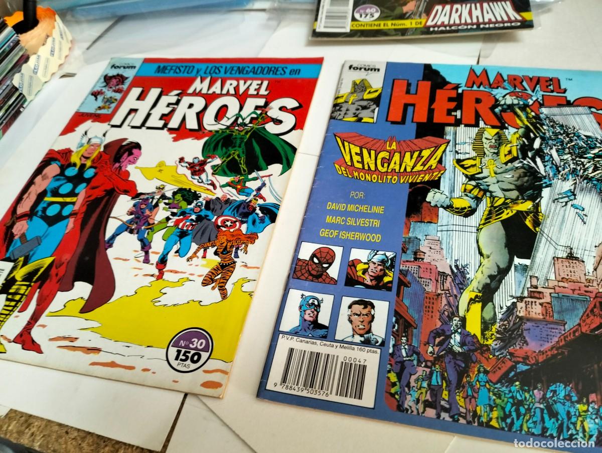 Tebeos: MARVEL H&Eacute;ROES # 30 y 47 ( LOTE 2 N&Uacute;MEROS) FORUM - Foto 1