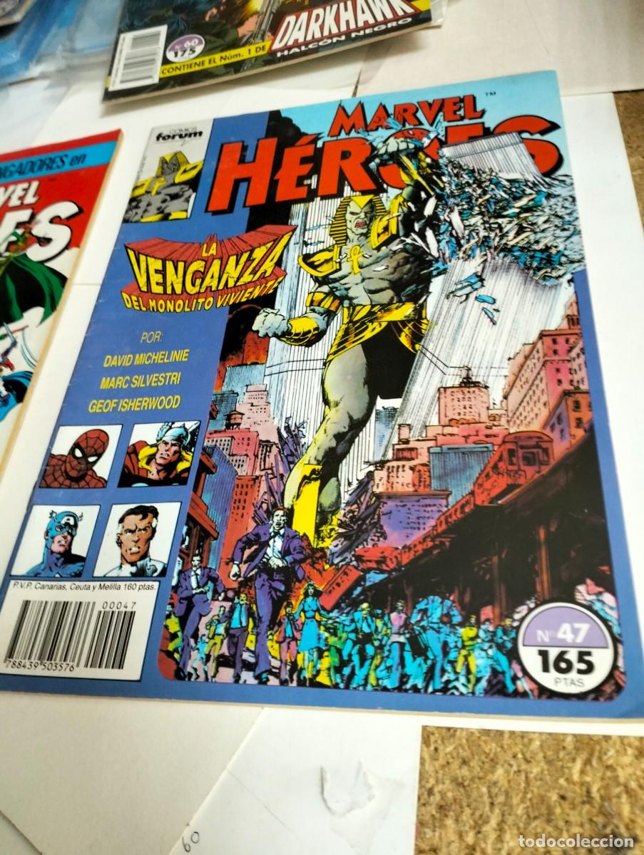 Tebeos: MARVEL H&Eacute;ROES # 30 y 47 ( LOTE 2 N&Uacute;MEROS) FORUM - Foto 2