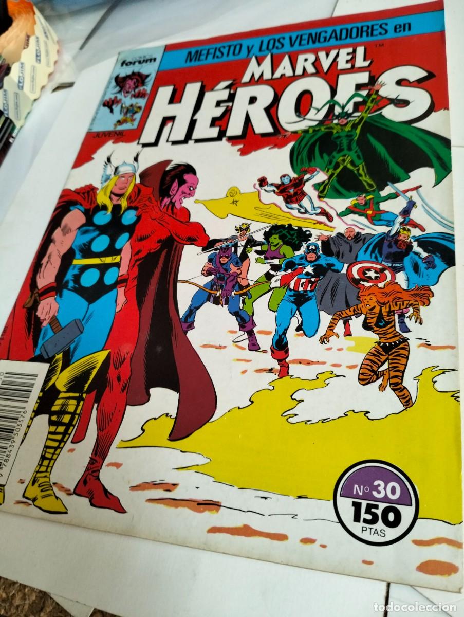 Tebeos: MARVEL H&Eacute;ROES # 30 y 47 ( LOTE 2 N&Uacute;MEROS) FORUM - Foto 3