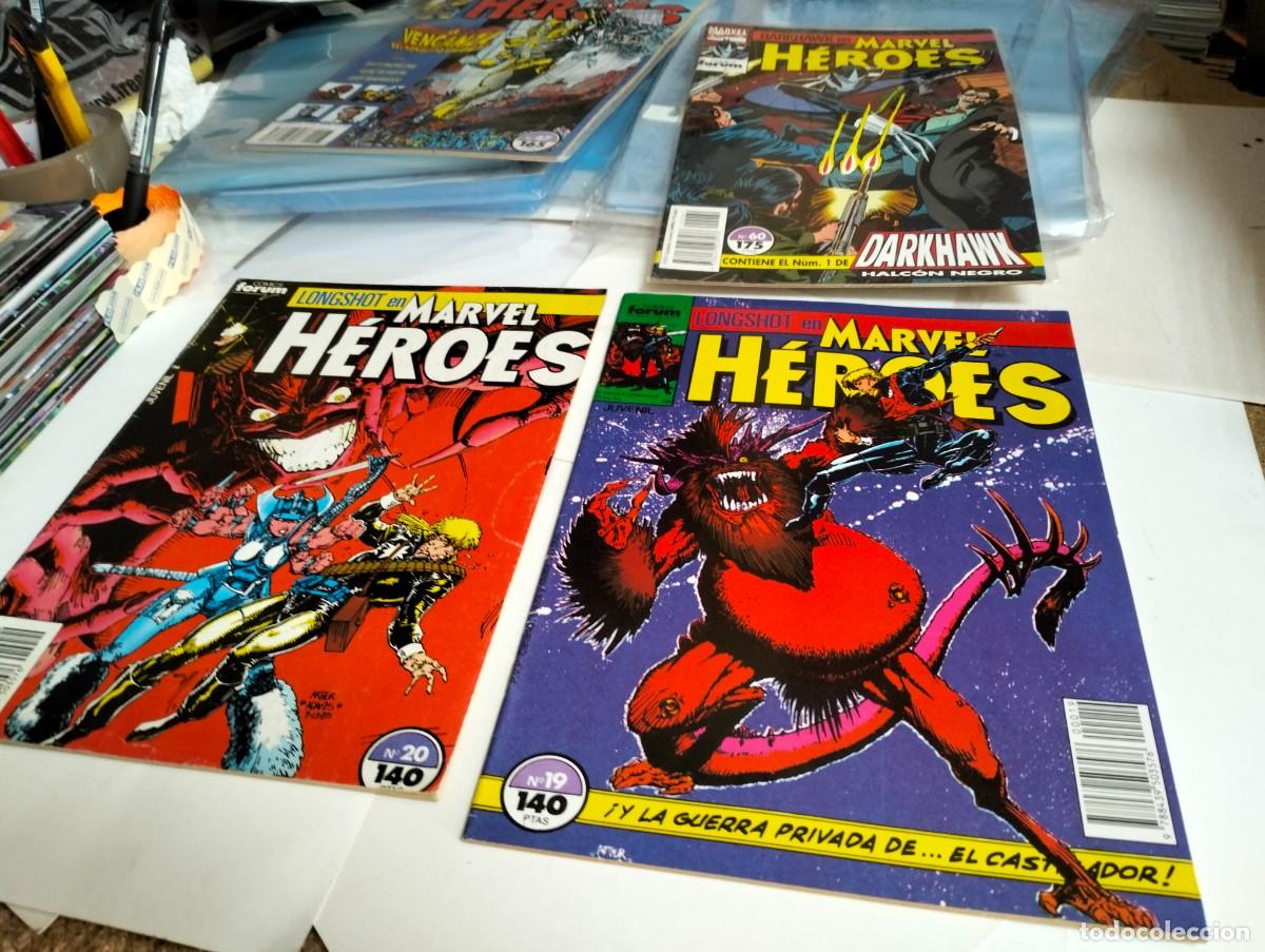 Tebeos: MARVEL H&Eacute;ROES # 19 y 20 ( LOTE 2 N&Uacute;MEROS) FORUM