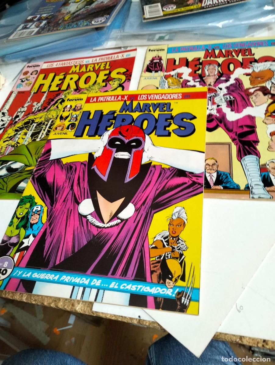 Tebeos: MARVEL H&Eacute;ROES # 8, 10 y 14 ( LOTE 3 N&Uacute;MEROS) FORUM - Foto 1