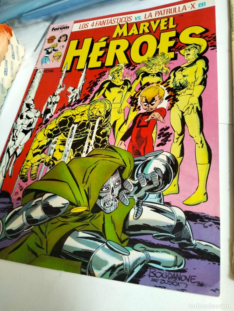 Tebeos: MARVEL H&Eacute;ROES # 8, 10 y 14 ( LOTE 3 N&Uacute;MEROS) FORUM - Foto 2