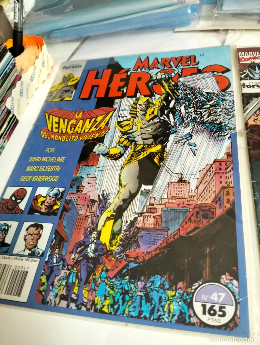 Tebeos: MARVEL H&Eacute;ROES # 47 y 60 ( LOTE 2 N&Uacute;MEROS) FORUM - Foto 2