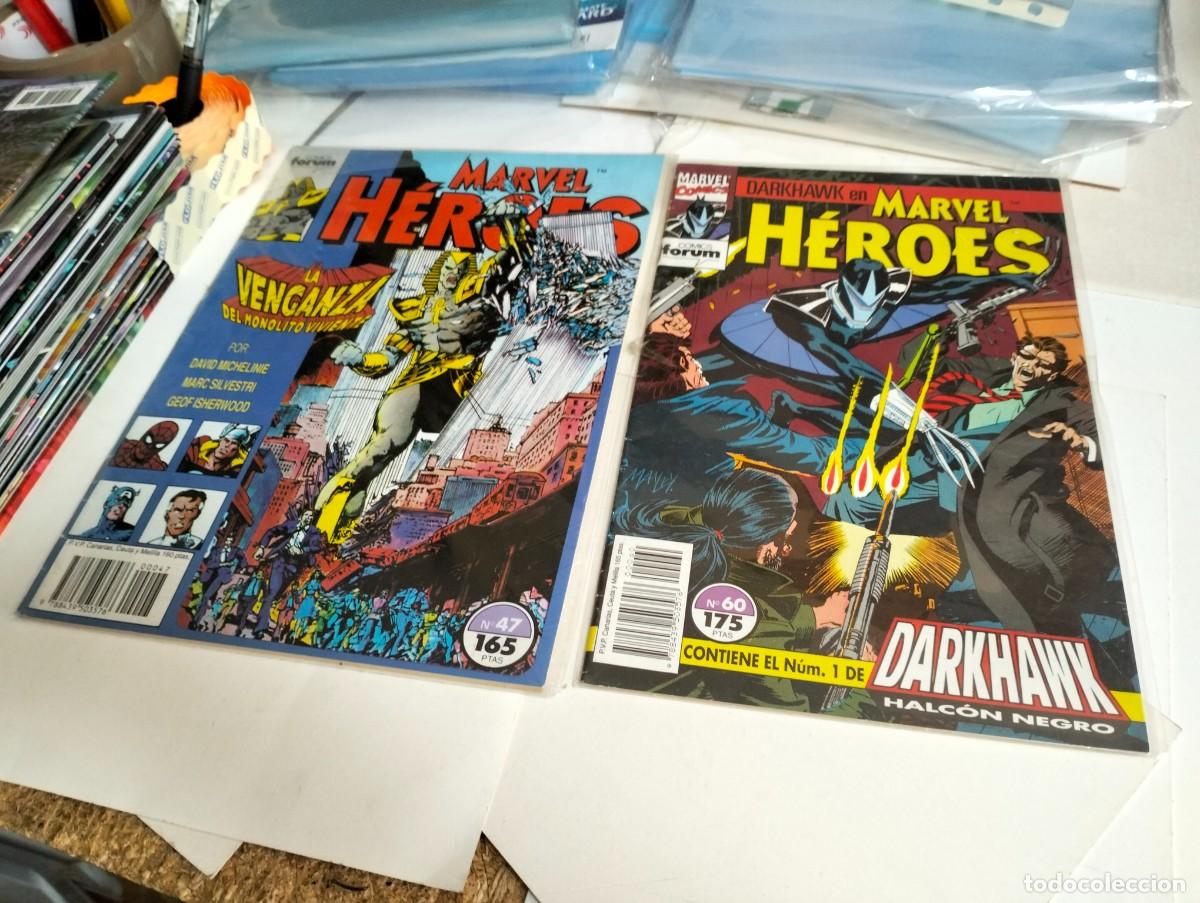 Tebeos: MARVEL H&Eacute;ROES # 47 y 60 ( LOTE 2 N&Uacute;MEROS) FORUM - Foto 1