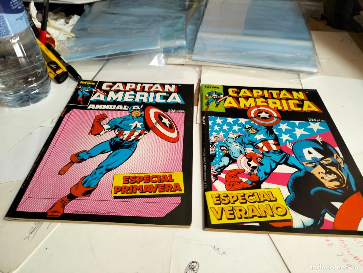 Tebeos: CAPITAN AMERICA ESPECIAL PRIMAVERA Y ESP VERANO LE FALTA EL POSTER ( LOTE 2 N&Uacute;MEROS)...FORUM