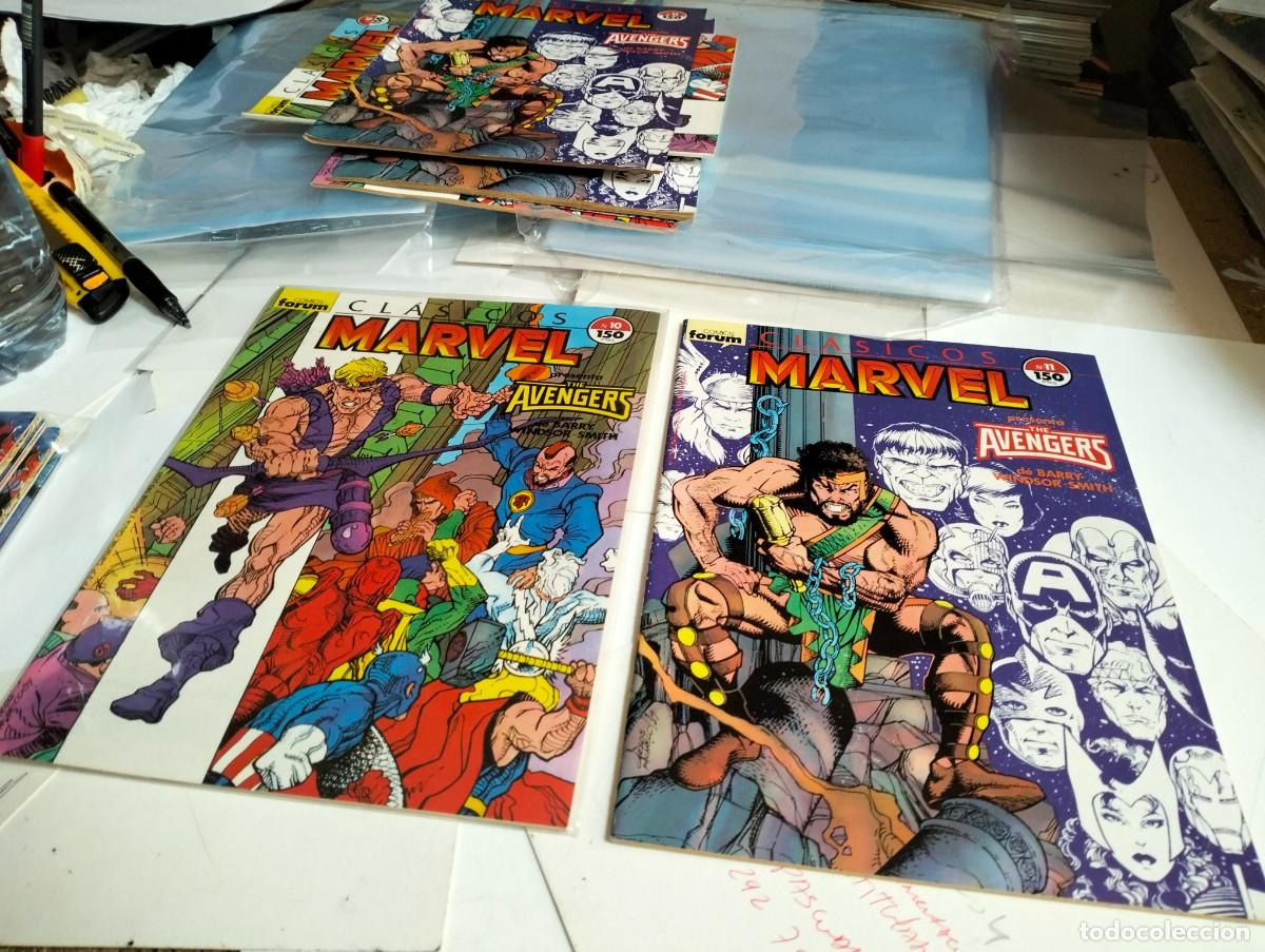 Tebeos: CL&Aacute;SICOS MARVEL # 10 y 11 AVENGERS de BARRY SMITH ( 2 N&Uacute;MEROS COMPLETA )...FORUM