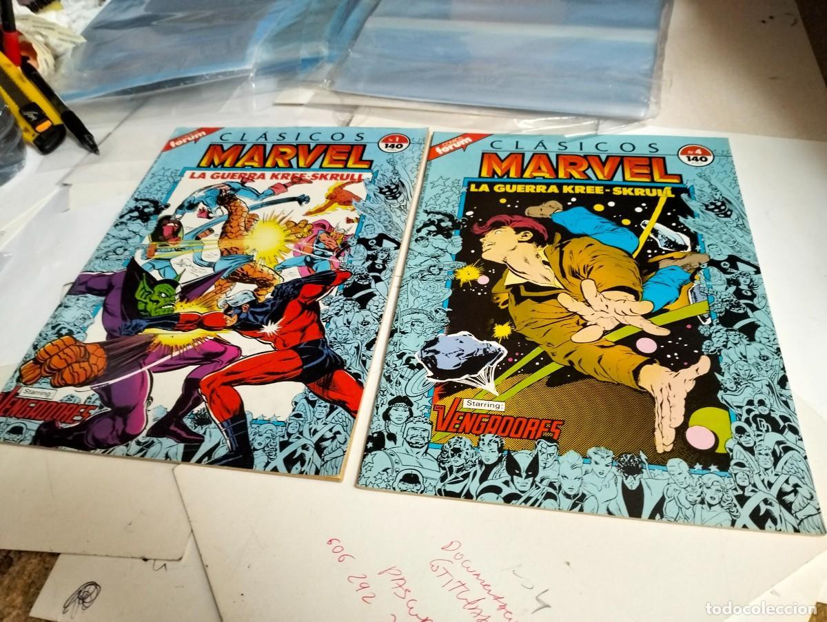 Tebeos: CL&Aacute;SICOS MARVEL # 1 y 4 AVENGERS Neal Adams ( lote 2 N&Uacute;MEROS )...FORUM
