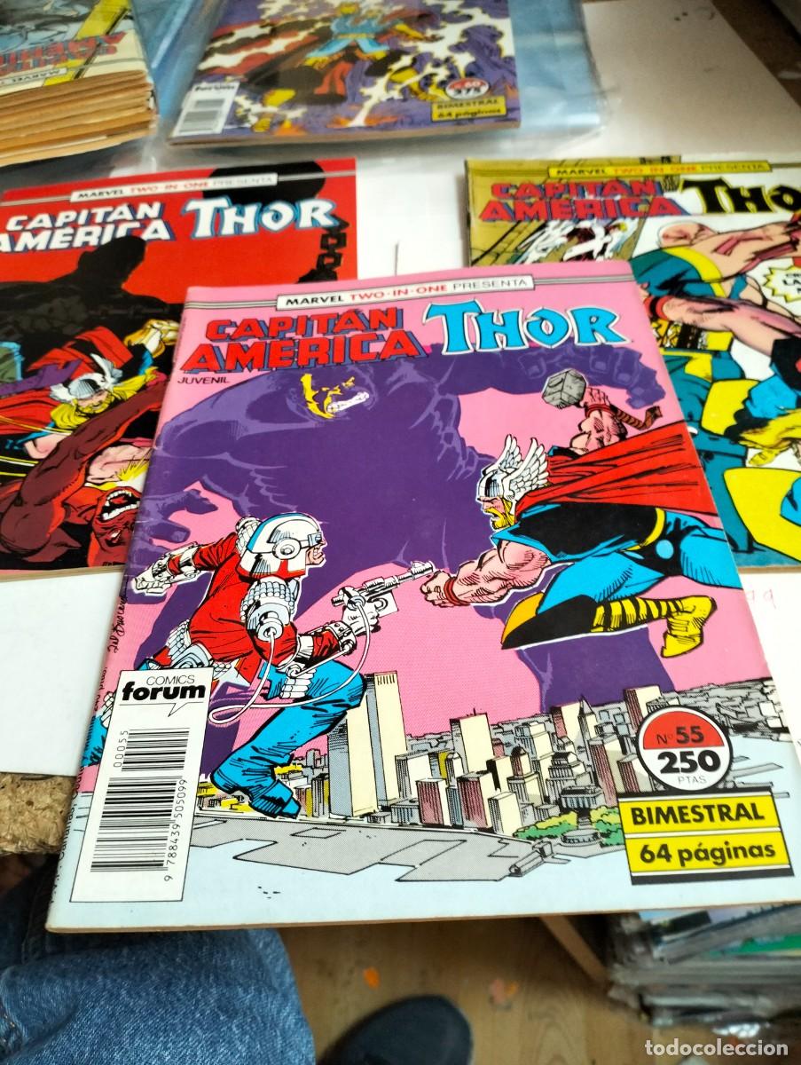 Tebeos: CAPITAN AMERICA / THOR ...vol. 1. #. 55, 56, 57 , ( LOTE DE 3 NUMEROS ) FORUM...