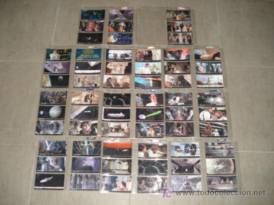 Trading cards: Star Wars 3D -WideVision- 2 Colecciones Completas + 26 cards Episodio I 3D + 6 promos. En fundas.