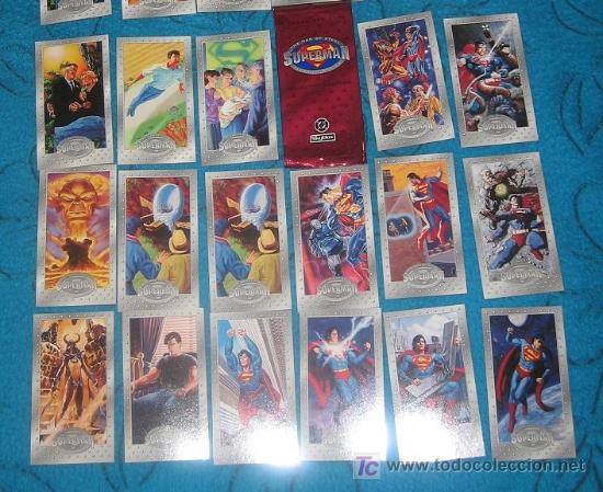 Cartas Colecion&aacute;veis: SUPERMAN THE STEEL MAN DC COMICS MARVEL FORUM RECORTITOS BORN AND DEATH OF A HERO