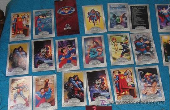 Sammelkarten: SUPERMAN THE STEEL MAN DC COMICS MARVEL FORUM RECORTITOS BORN AND DEATH OF A HERO