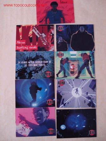 Trading Cards: Lote de 9 Trading-Cards americanas de la pelicula AKIRA.