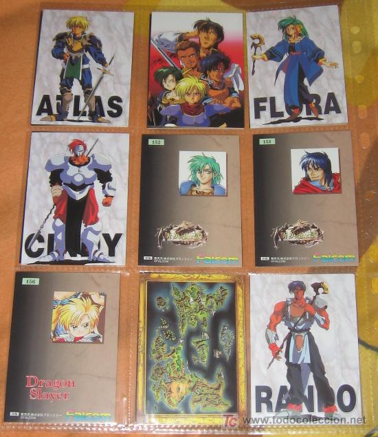 Trading cards: dragon slayers eiyuu densetsu  capcom final fantasy cards - Foto 1