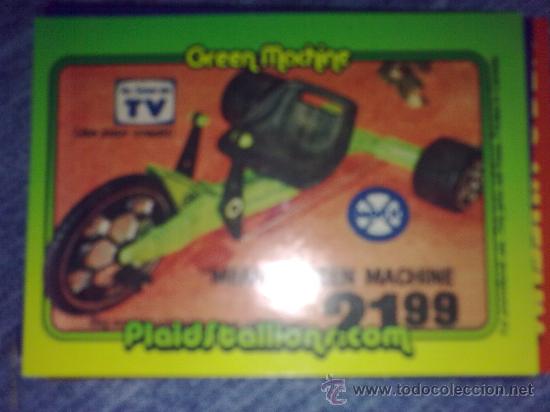 Sammelkarten: Tarjeta coleccionable Plaidstallions-10- Green Machine -Ficha en ingl&eacute;s. Hecho en Canad&aacute;