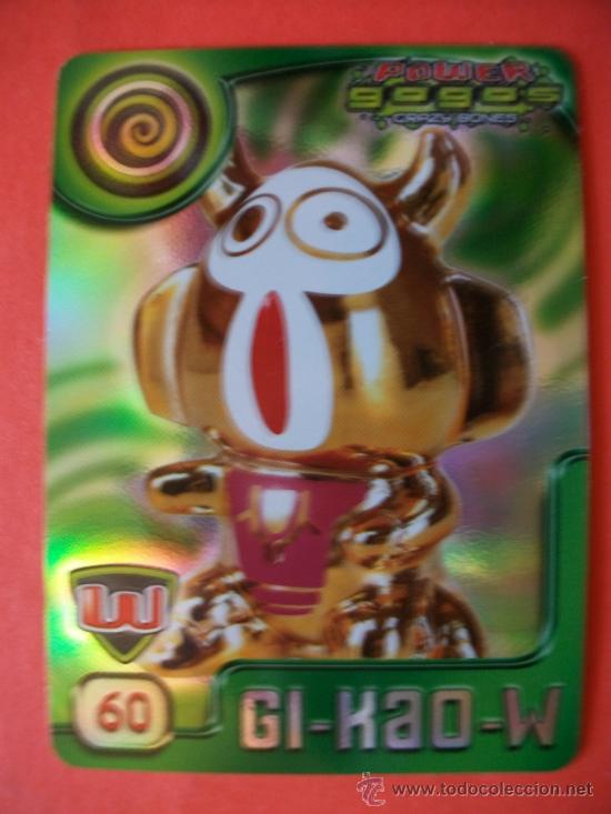 Trading cards: TRADING CARD POWER GOGOS CRAZY BONES - Foto 1