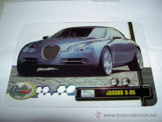 Trading Cards: CRYSTAL CARD COCHE AUTO JAGUAR D-R6 N&ordm; 049 COLECCION DREAM CARS MUNDICROMO SPORT CROMOS