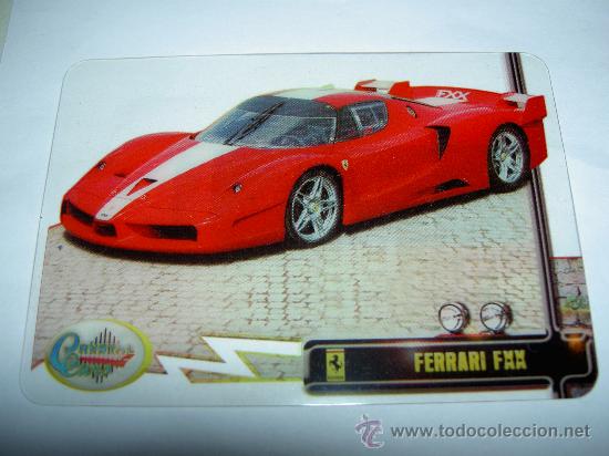 Trading cards: CRYSTAL CARD COCHE AUTO FERRARI FXX N&ordm; 003 COLECCION DREAM CARS MUNDICROMO SPORT CROMOS