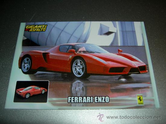 Trading cards: CROMO CARD COCHE AUTO FERRARI ENZO N&ordm; 245 COLECCION DREAM CARS MUNDICROMO SPORT CROMOS