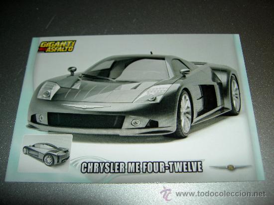 Trading Cards: CARD COCHE AUTO CHRYSLER ME FOUR-TWELVE N&ordm; 247 COLECCION DREAM CARS MUNDICROMO SPORT CROMOS