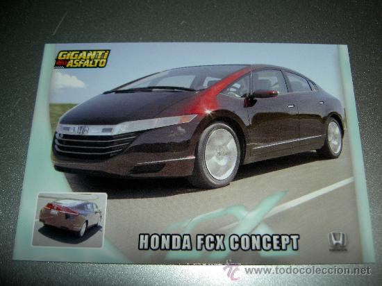 Trading cards: CARD COCHE AUTO HONDA FCX CONCEPT N&ordm; 292 COLECCION DREAM CARS MUNDICROMO SPORT CROMOS